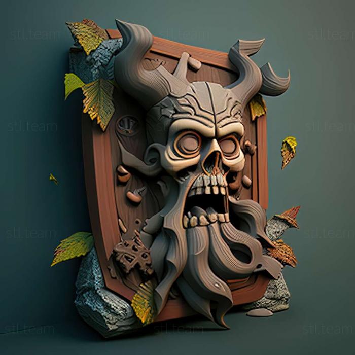 3D модель Игра Зомби-викинги (STL)